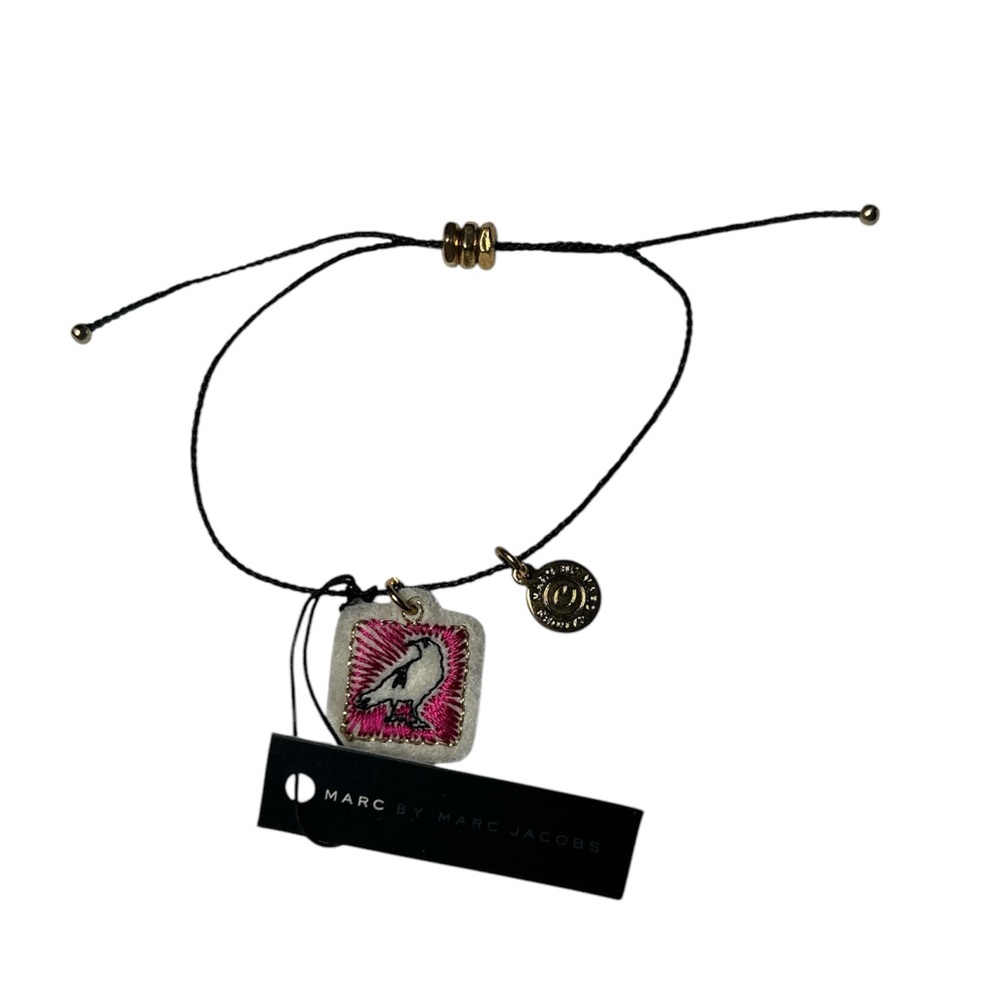 Marc by Marc Jacobs Slide‎ Friendship Bracelet with Charm NEW